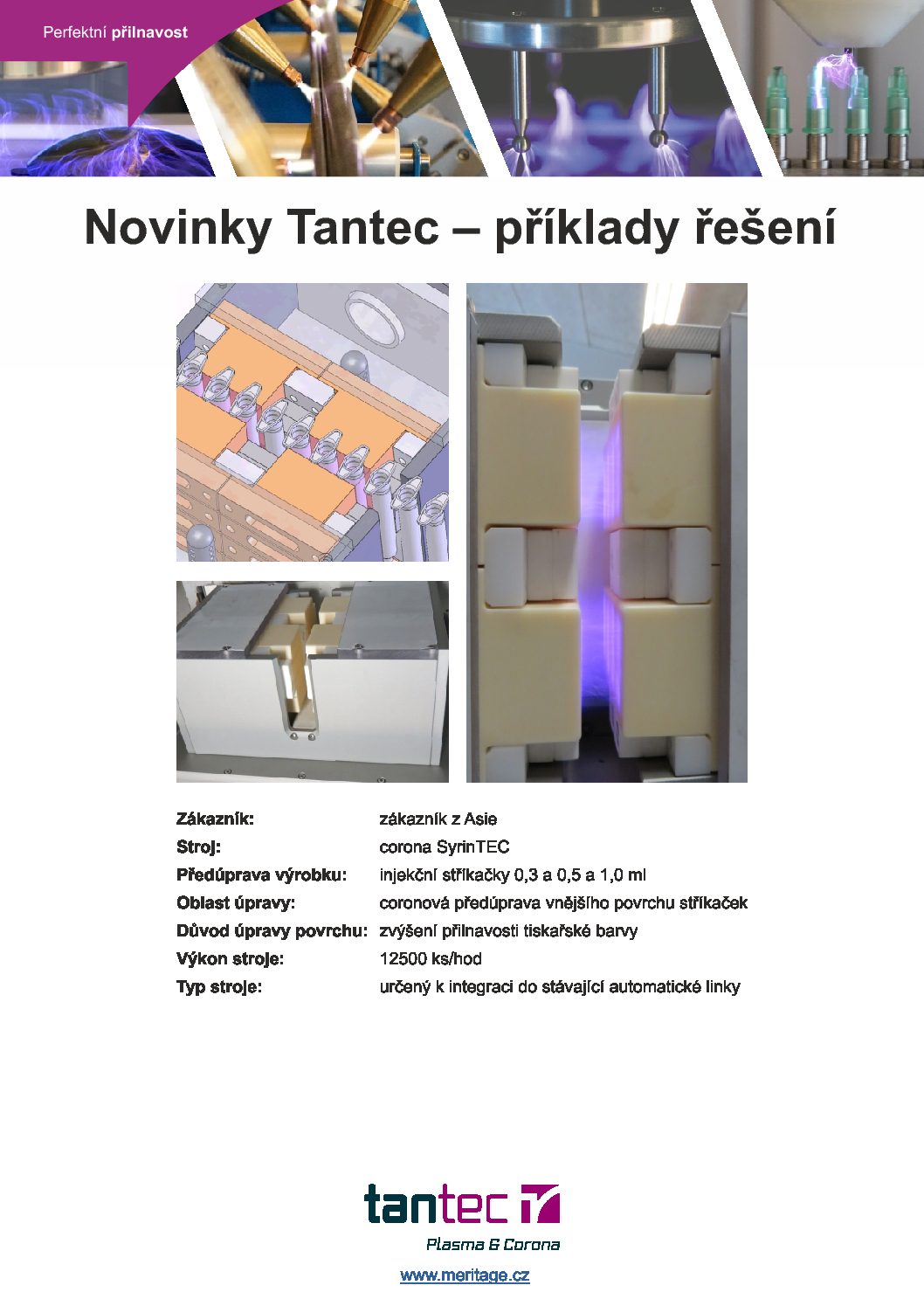 Tantec SyrinTEC - coronová předúprava povrchu stříkaček